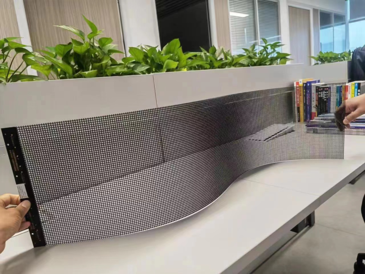 Clear LED holographic display screen