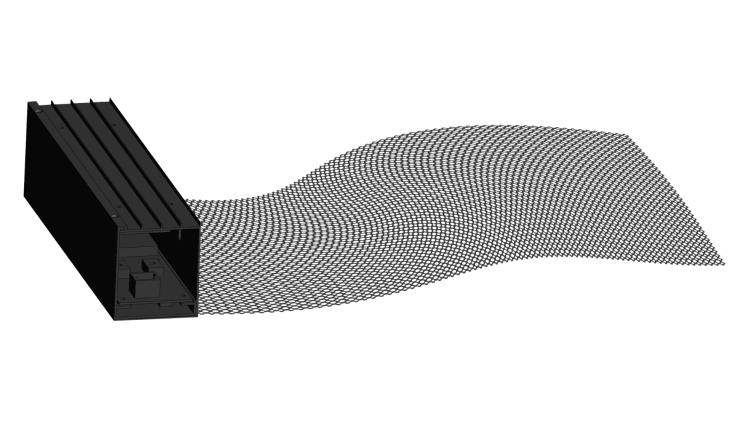 Clear LED holographic display screen