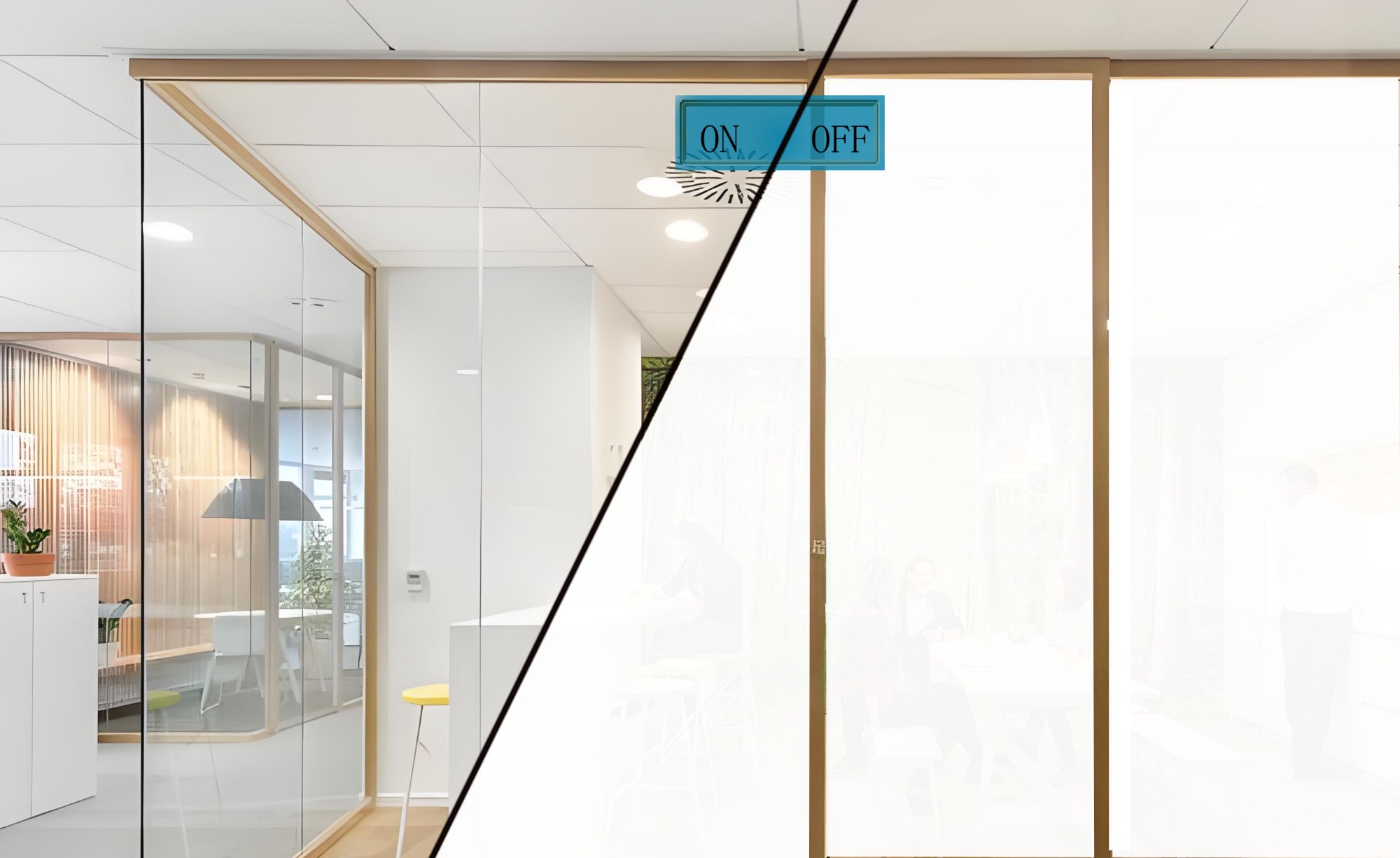 Smart film for meeting room