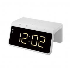 Touch button alarm clock wireless charger