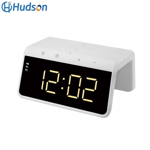 Touch button alarm clock wireless charger