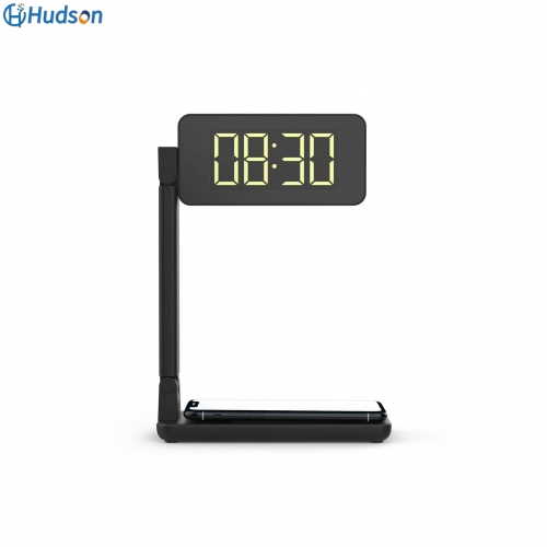 Foldable Alarm Clock with Wireless Charger 15W