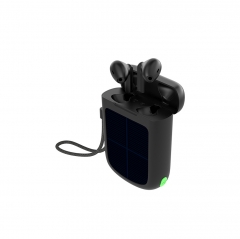 Solar Powered TWS Earphones With Flashlight