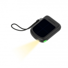 Solar Powered TWS Earphones With Flashlight