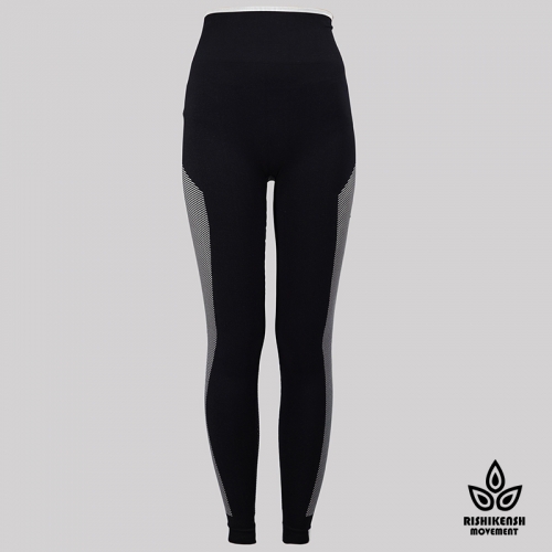 Move with Your Body High-Rise Washed Yoga Tights in Black Move with Your Body