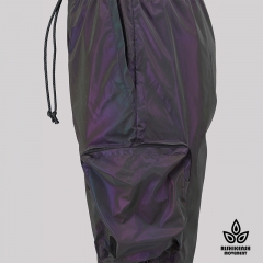 Lumi Grape Reflective Shorts with Functional Pockets