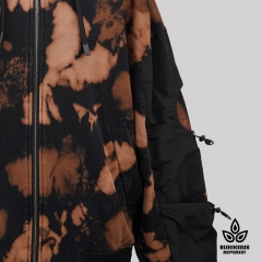 Only Better Tie-Dye Hoodie with Zip Fastening and Mesh Details