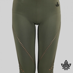 High-Rise Yoga Tights in Light OLive