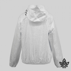 Sustainable Dupont Tyvek light weight zip jacket