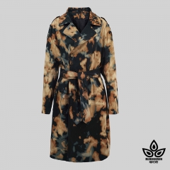 Tie-Dye and Discharged Charming Utility Coat
