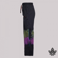 Side split tie-dye light weight wide-leg pants