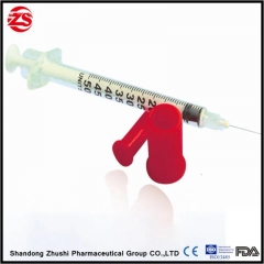 Medical Disposable Colored Insulin Syringe with Needle