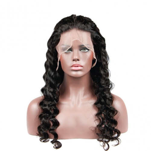 QueenWeaveHair 300% Density Wavy African American Natural Hair Wigs