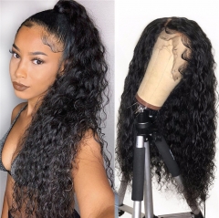 QueenWeaveHair Water Wave Human Hair Hd Full Lace Wigs With Baby Hair