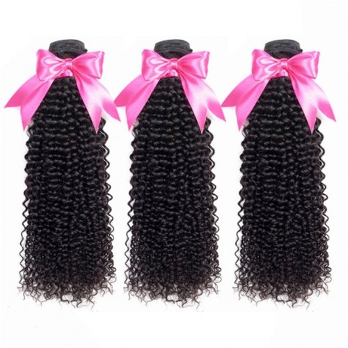 QueenWeaveHair 3 Bundles Afro Kinky Curly Human Hair Weave