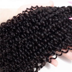 QueenWeaveHair 4 Bundles Afro Kinky Curly Hair Human Hair Weave