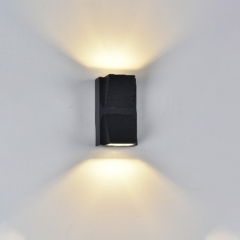 LED Outdoor Wall Light 1502A 2*3W IP54 Black