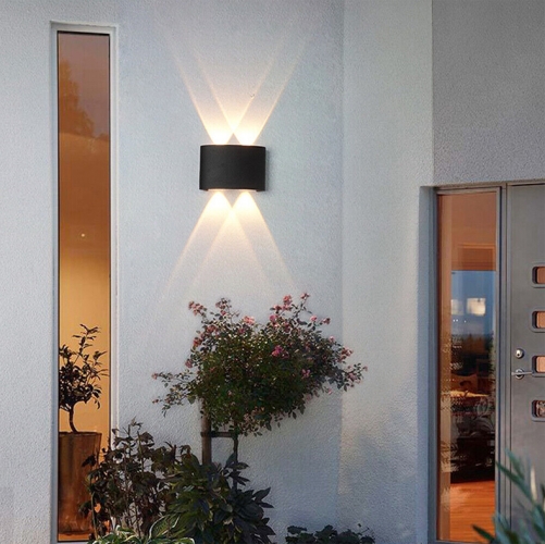 2/4/6/8/10/12W LED Arc Wall Lamp Indoor Outdoor IP65 Waterproof Porch Light-9603