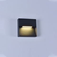LED Outdoor Wall Light Square 15x0.2W IP54 Black