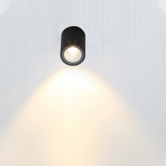 LED Outdoor Wall light/Garden Light Square Round 5W IP54 Black