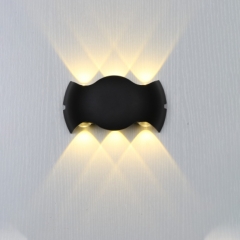 LED Outdoor Wall light/Garden Light up and down 2W/4W/6W IP54 Black