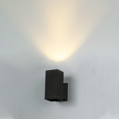 LED Outdoor Wall light/Garden Light Square 10W 2x10W IP54 Black