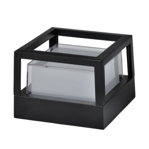 LED POST LIGHT /Garden Light Acrylic post light	 pillar head light Square IP54 Black Square IP54 Black