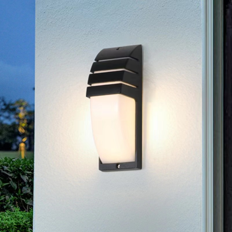 Exterior Wall Sconce Lighting Square IP54 Black
