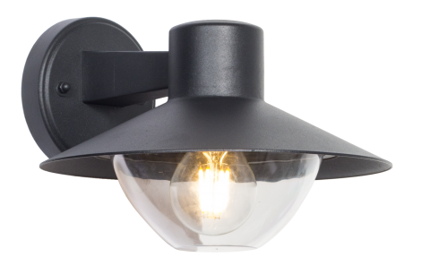 Outdoor Wall light/Garden Light hat shape  IP54 Black
