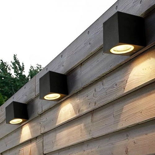 LED OUTDOOR WALL LAMP|GARDEN LIGHT| UP AND DOWN 1*5W/2*5W BLACK