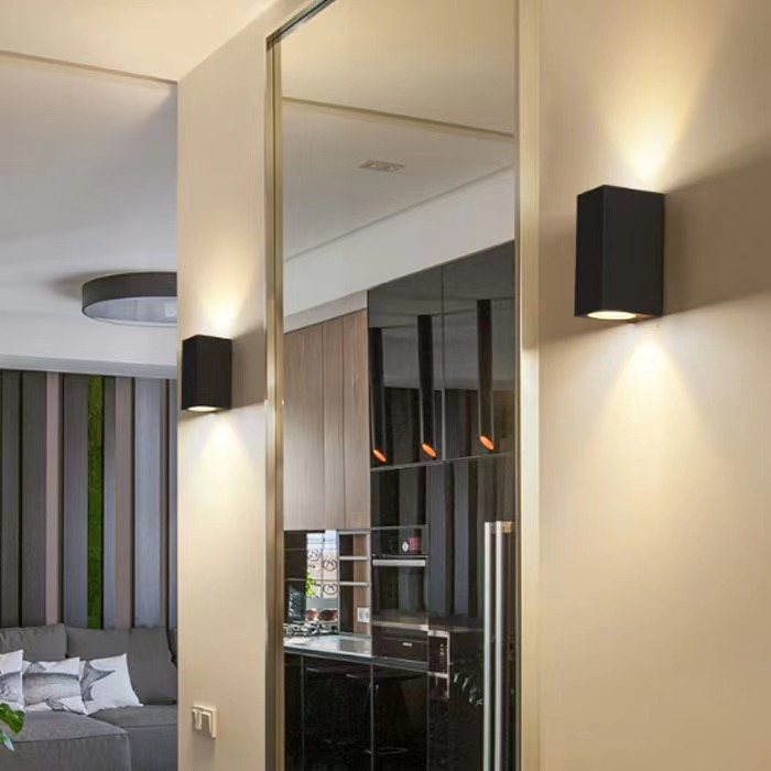 Exterior Wall Sconce Lighting Garden IP54 Black