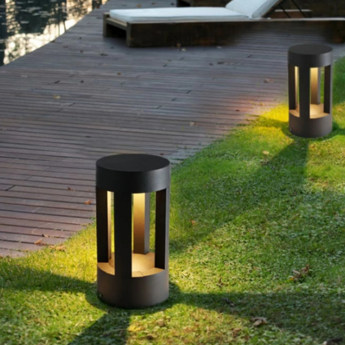 LED Bollard Light /Garden Light lawn light round IP54 Black