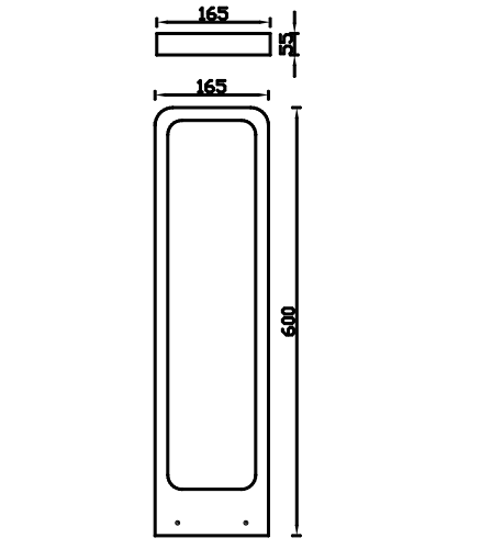 LED Bollard Light/Garden Light lawn light Alluminium light IP54 Black