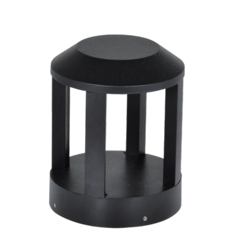 Led Post Light /Garden Light pillar head light Round IP54 Black