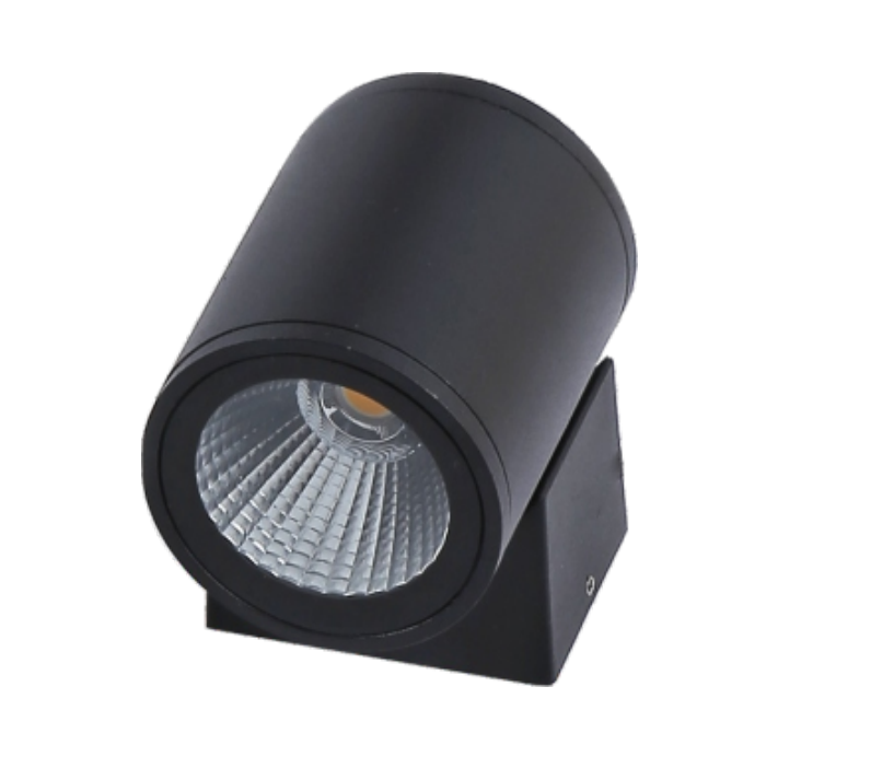 LED Outdoor Wall light/Garden Light Cylinder Tube Round 5W 2x5W IP54 Black