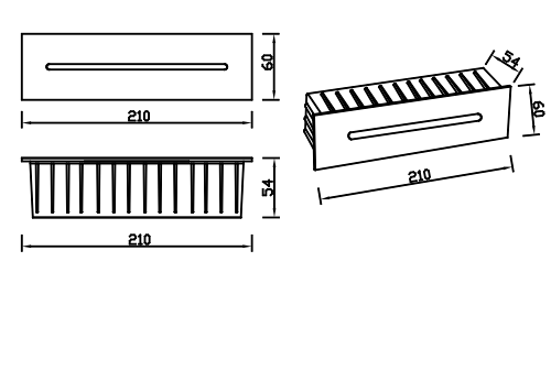 LED STEP LIGHT /Garden Light stair light IP54 Black