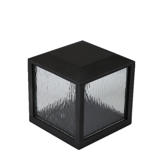 Post Light /Garden Light pillar head light Square IP54 Black