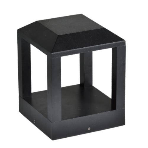 Led Post Light /Garden Light pillar head light Square IP54 Black