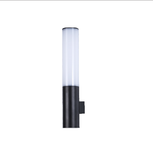 LED Outdoor Wall light/Garden Light Cylinder Tube Round 5W 2x5W IP54 Black