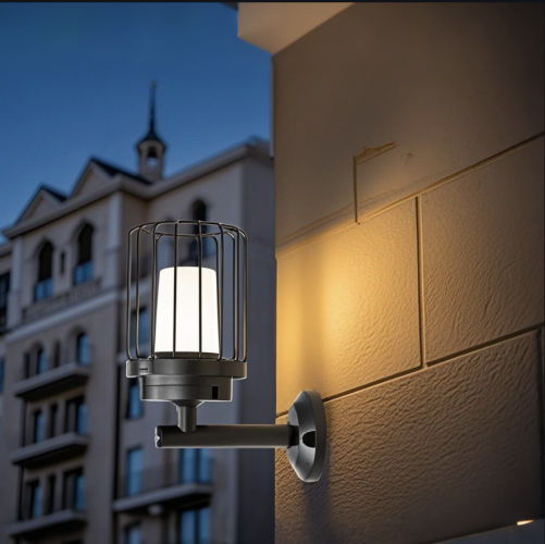 LED Outdoor wall light/ birdcage design IP54Black