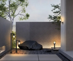LED Outdoor lawn light/Aluminum +PC+Iron/IP65 Black