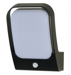 LED Outdoor Waterproof Motion Sensor Wall light/ IP54 Black