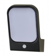 LED Outdoor Waterproof Motion Sensor Wall light/ IP54 Black