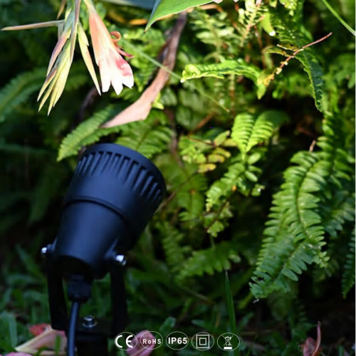 IP65 Waterproof ABS LED Spike Lights GU10 5W Spot Garden Lighting for Outdoor Gardens and Landscape AC Power Supply