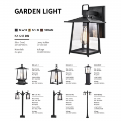 E27 LED Compatible | Classic Lantern Look | Full Outdoor Series | Aluminum & Glass Body | Warm Decorative Light