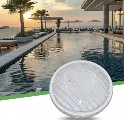 Best AC/DC 12-24V Pool Light Replacement RGB Par56 LED Swimming Pool Light IP68 Durable PC Lamp Body Manufactured