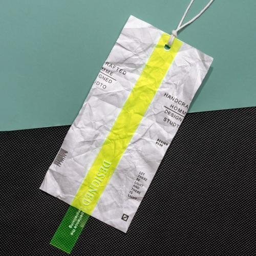 Soft plastic tag customized special pape label