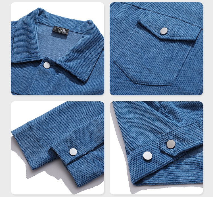Solid color corduroy jacket,Jacket & Coat