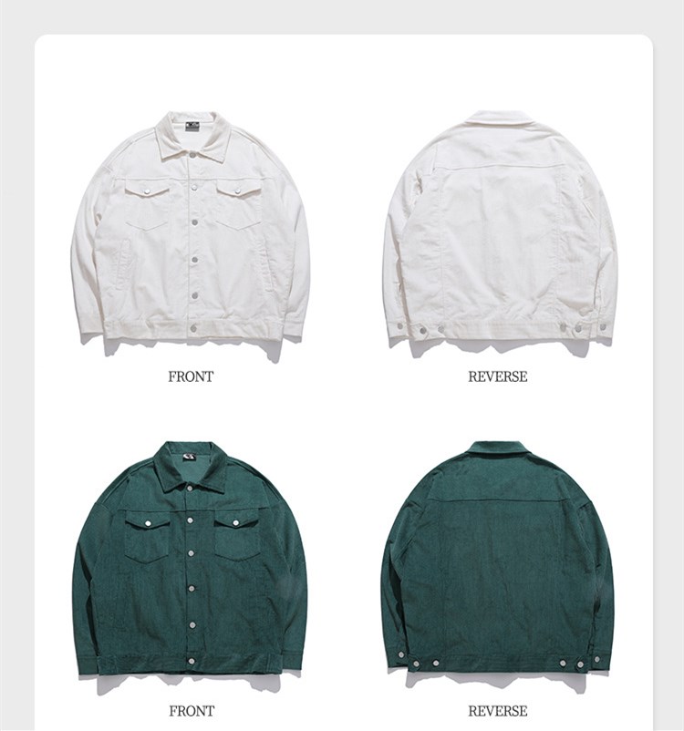 Solid color corduroy jacket,Jacket & Coat