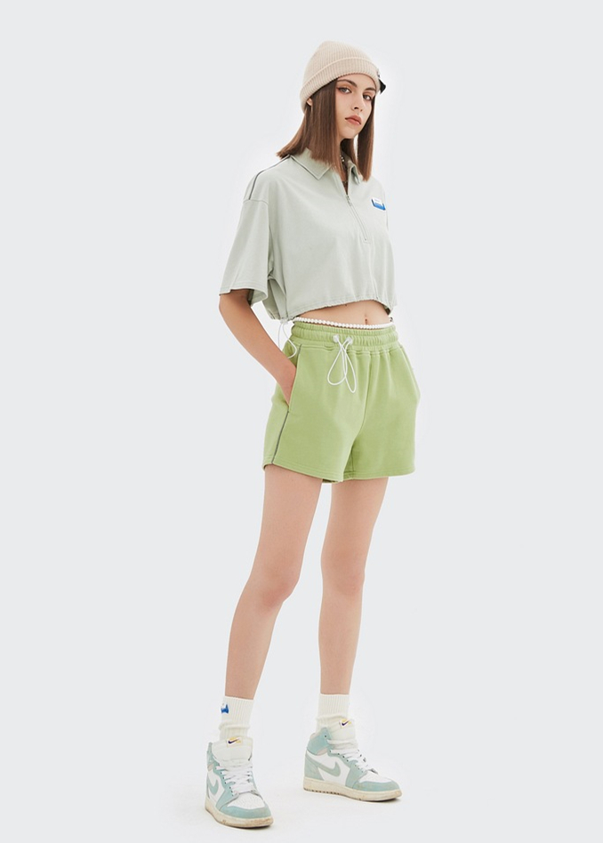 Spring/Summer 2021 new sporty women's shorts with reflective edges ...